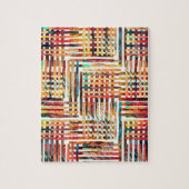 Puzzle Motif géométrique coloré moderne (Vertical)