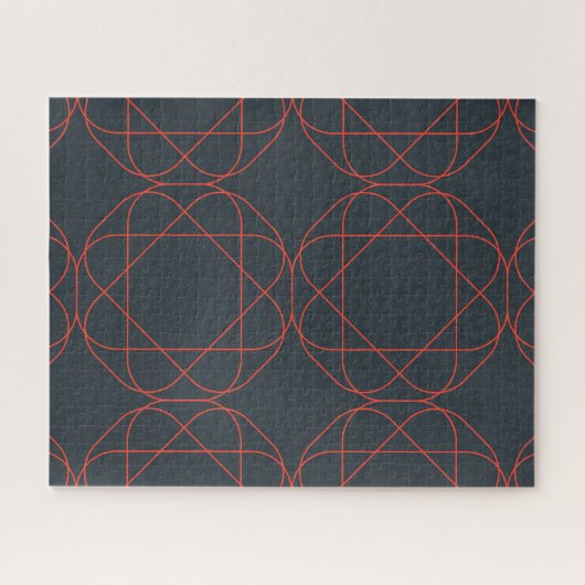 Puzzle Motif géométrique moderne, simple, mignon, ludique (Horizontal)