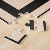 Puzzle motif géométrique transparent Abstrait (Côté)