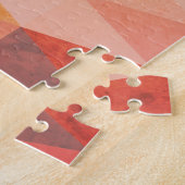 Puzzle Motif géométrique Triangle doux | Monogrammé (Côté)
