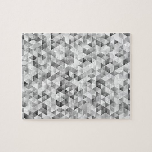 Puzzle Motif gris de triangle (Horizontal)