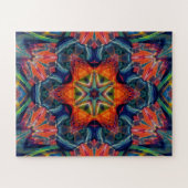 Puzzle Motif Kaleidoscope couleur psychédélique (Horizontal)