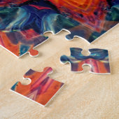 Puzzle Motif Kaleidoscope couleur psychédélique (Côté)