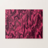 Puzzle Motif Liquide Ondulé Rose Foncé (Horizontal)