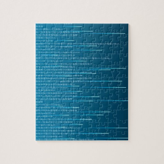 Puzzle Motif matriciel dans Blue Challenging (Vertical)