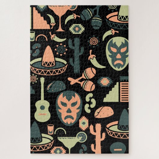 Puzzle Motif mexicain (Vertical)