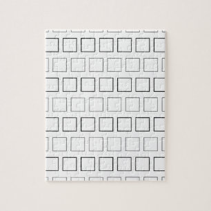 Puzzle Motif minimaliste noir et blanc carré