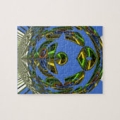 Puzzle Motif moderne vintage (Horizontal)