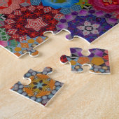 Puzzle Motif multicolore d'édredon (Côté)