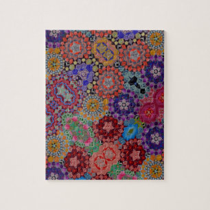 Puzzle Motif multicolore d'édredon