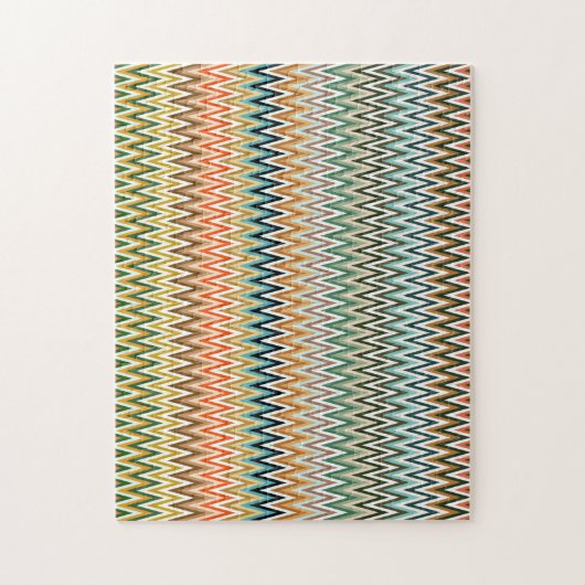 Puzzle Motif multicolore Zigzag (Vertical)