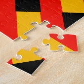 Puzzle Motif noir et rouge (Côté)