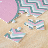 Puzzle Motif Ocean Mist Chevron (Côté)