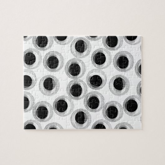 Puzzle Motif oeil Google - arrière - plan transparent (Horizontal)