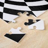Puzzle Motif optique noir et blanc (Côté)