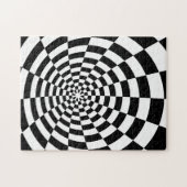 Puzzle Motif optique noir et blanc (Horizontal)