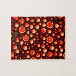 Puzzle Motif Oranges et pamplemousses