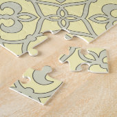 Puzzle Motif orné de treillis jaune marocain (Côté)