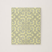 Puzzle Motif orné de treillis jaune marocain (Vertical)