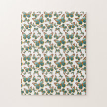 Motif papillon bleu dégradé