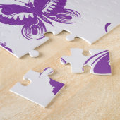 Puzzle Motif papillon pourpre (Côté)