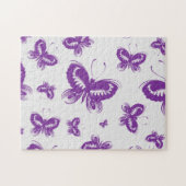 Puzzle Motif papillon pourpre (Horizontal)