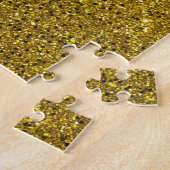 Puzzle Motif Parties scintillant or (Côté)