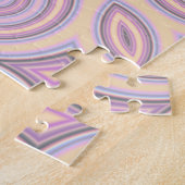 Puzzle Motif Pastel Pink & Purple Kaleidoscope (Côté)