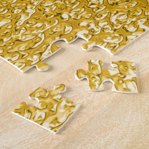 Puzzle Motif PURE GOLD Splatter + votre texte / photo