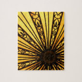 Puzzle Motif radial jaune (Vertical)