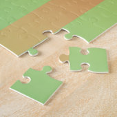 Puzzle Motif rayé vert orange (Côté)