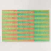 Puzzle Motif rayé vert orange (Horizontal)