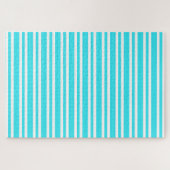 Puzzle Motif Rayures Bleu Blanc (Horizontal)