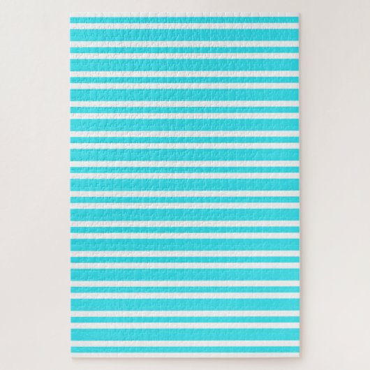 Puzzle Motif Rayures Bleu Blanc (Vertical)