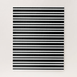 Puzzle Motif rayures noires et blanches