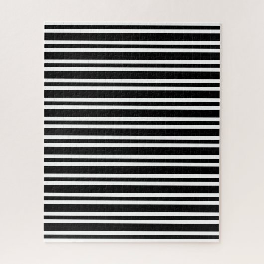 Puzzle Motif rayures noires et blanches (Vertical)