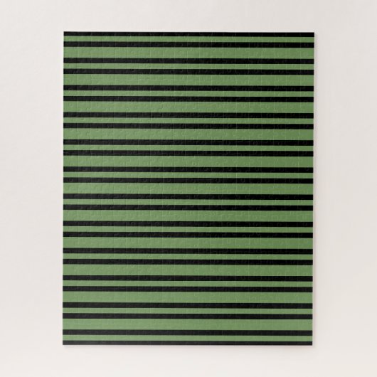 Puzzle Motif rayures noires vertes (Vertical)