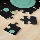Puzzle Motif Rétro Atomique en Explosion de Style Milieu (Côté)