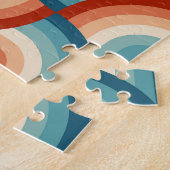 Puzzle Motif Retro Summer Rainbow Stripes (Côté)