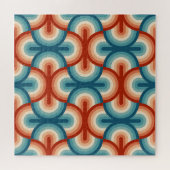 Puzzle Motif Retro Summer Rainbow Stripes (Horizontal)