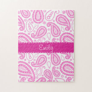 Puzzle Motif rose de Paisley