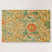 Puzzle Motif rose et Rose (par William Morris) (Horizontal)