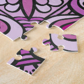 Puzzle Motif rose géométrique sans couture (Côté)