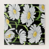 Puzzle Motif sans couture avec des fleurs d'été. (Horizontal)