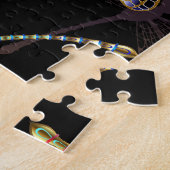 Puzzle Motif sans couture avec libellules d'or (Côté)