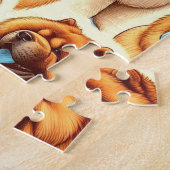 Puzzle Motif sans couture de Chow-Chow Retro (Côté)