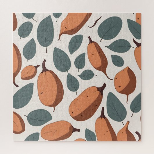 Puzzle Motif sans couture de patate douce (Vertical)