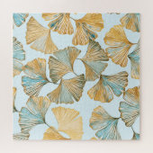 Puzzle Motif sans couture Gingko Feuille (Horizontal)