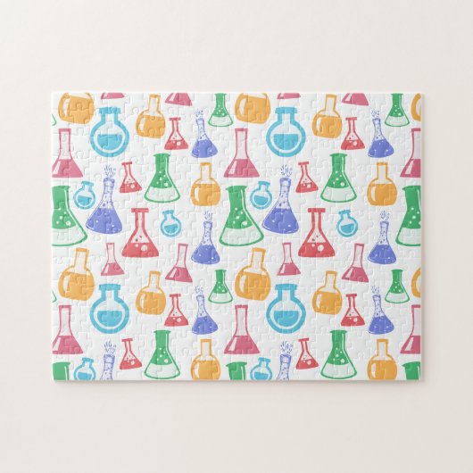 Puzzle Motif scientifique divertissant Beakers and Flaque (Horizontal)