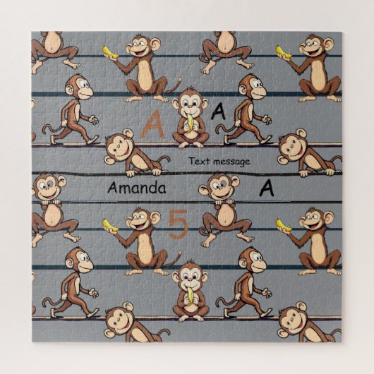 Puzzle Motif Singe Malicieux (Vertical)